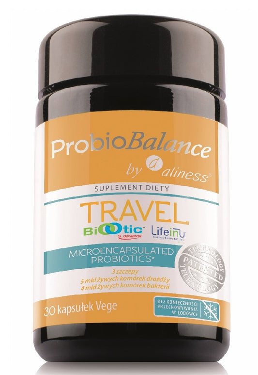 Probiotyk ProbioBalance by Aliness® Travel - Probiotyk idealny na podróż, 30 kapsułek - Health Guard by CF
